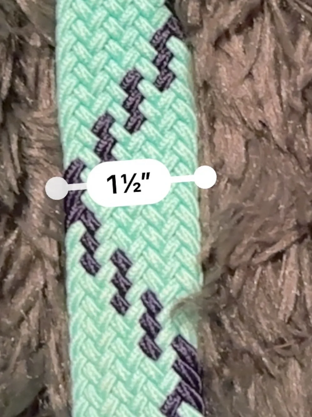 3/$25 ✨ Southern Tide Stretch Woven Belt Aqua Navy Leather Trim Size 1995
